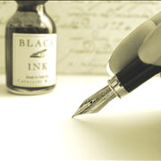 Picture Of Calligraphy And Black Ink