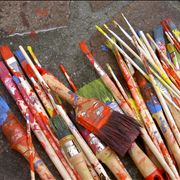 Picture Of Colored Brushes