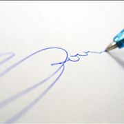 Picture Of Signature With Ballpoint Pen