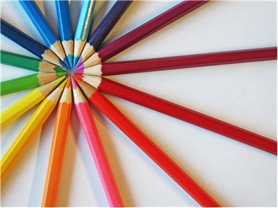 Picture Of Spectrum Of Color Pencils