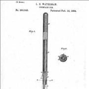 Picture Of Watermans Fountain Pen Patented February 12 1884